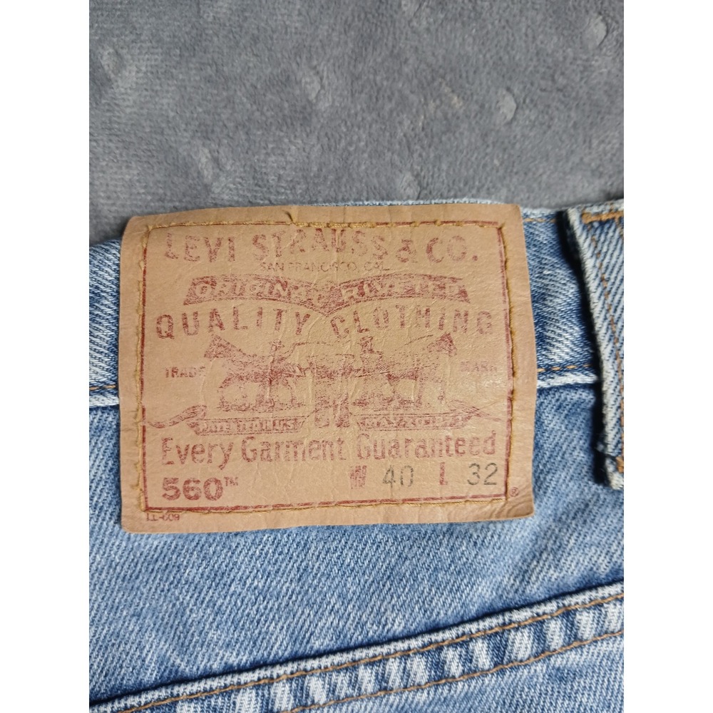 Vintage Levi's 560 Loose Fit Tapered Jeans W40 L32 052001 Y2K Baggy Skate GradeA - Picture 4 of 10